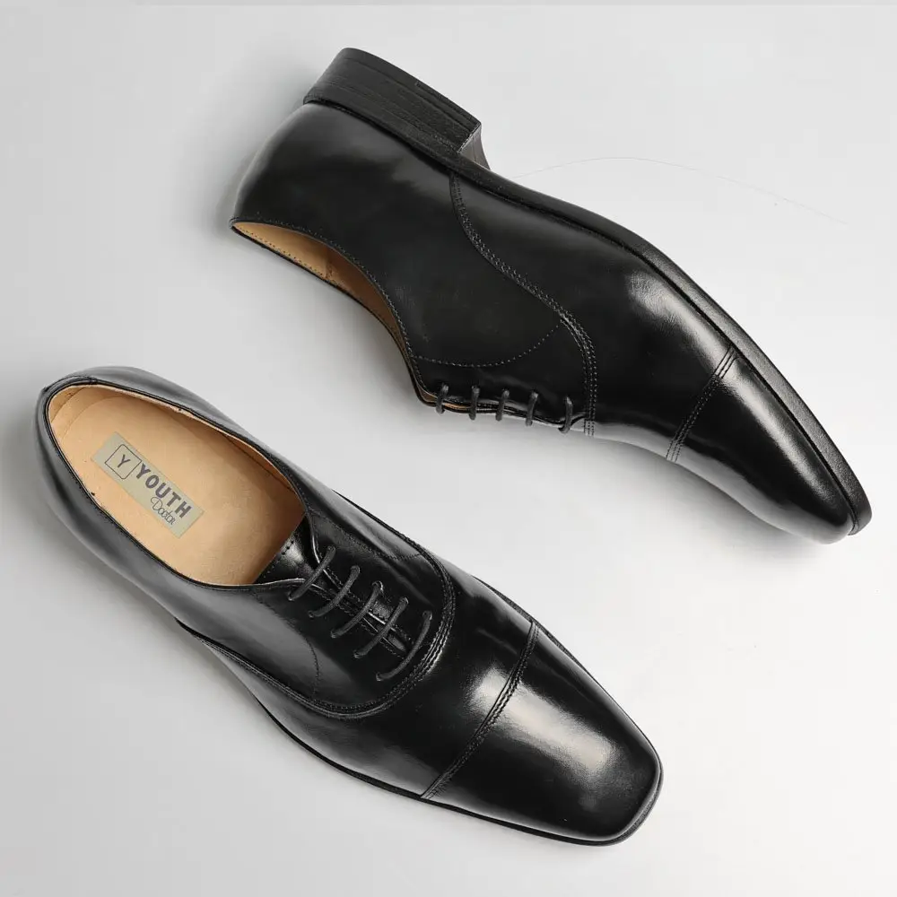 Sapato Social Oxford Cromo Argentino Preto - Imagem 4