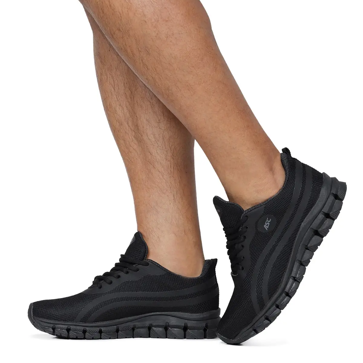 Tênis Unissex Esportivo Caminhada Black - Imagem 3