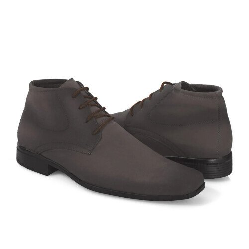 Bota Social Masculina Nobuck Café SLZ Tamanho:42 - Imagem 2
