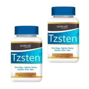 Kit 2un Tzsten Arginina Revigorante Natural Masculino Completo Sabor:Sem Sabor