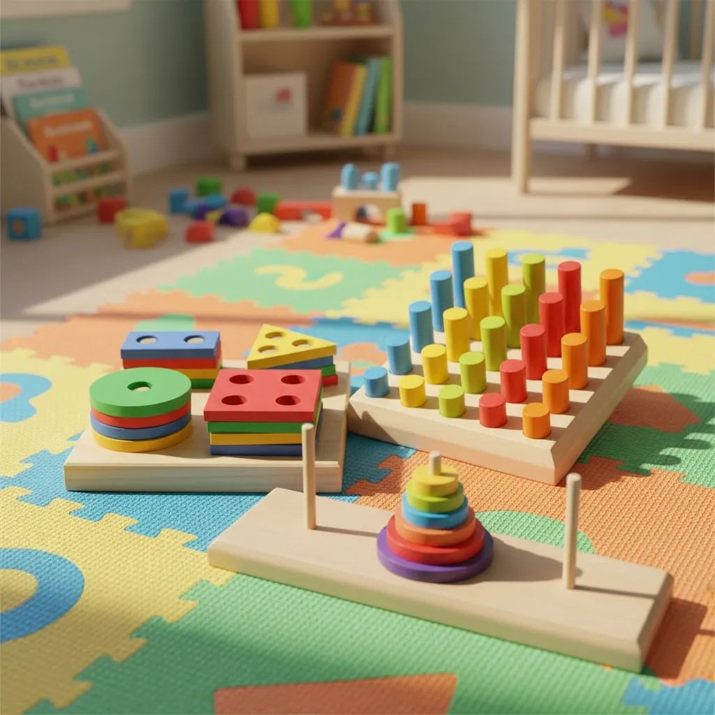 Kit 3 Brinquedos Educativo Infantil em Madeira e EVA Pedagógico Lúdico - Imagem 2