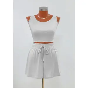 Conjunto Sabrina Patroa Liso Branco