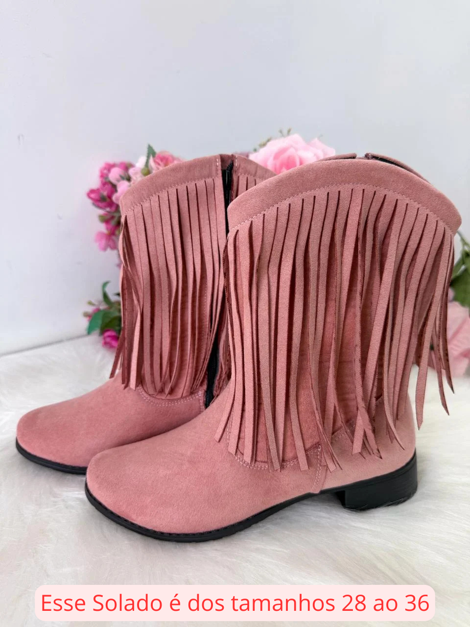 BotaCoturno StarPink Love Rosa - Imagem 7
