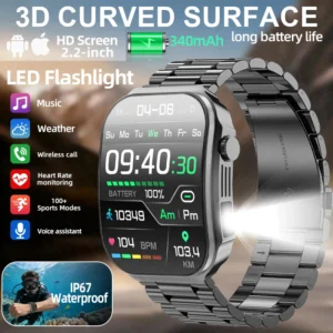 Smartwatch LIGE BWU15 com Monitor de Saúde e Chamadas Bluetooth