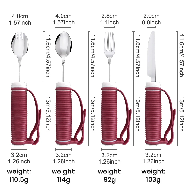 Kit de Talheres Adaptativos para Auxílio na Alimentação - Imagem 6
