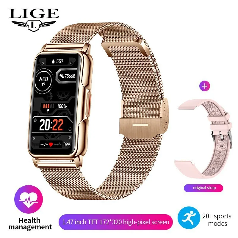 Smartwatch LIGE para Monitoramento de Fitness e Chamadas Bluetooth - Imagem 9