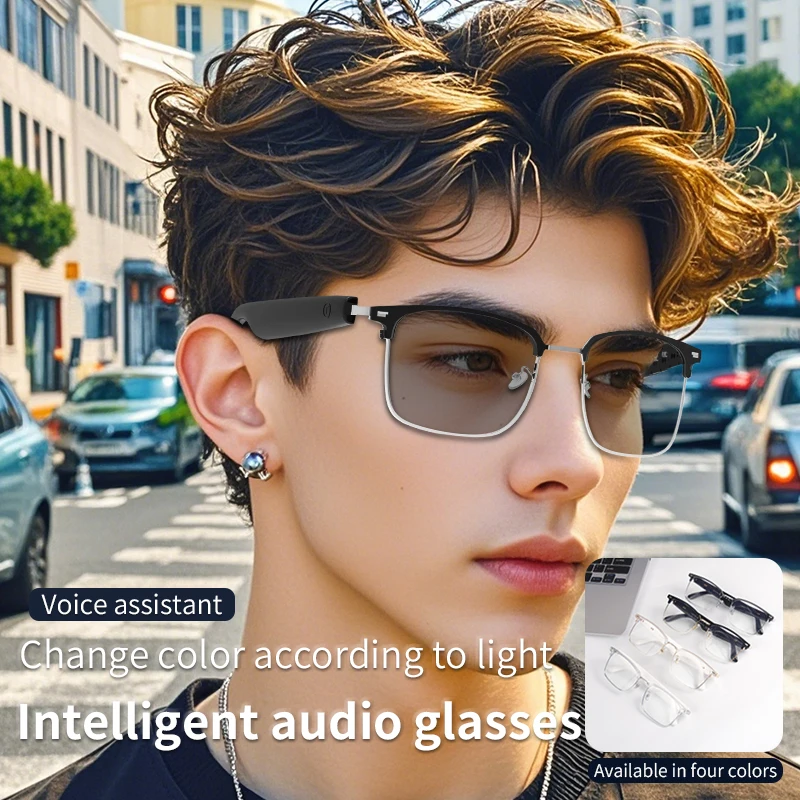 Óculos Inteligentes G13 com Áudio e Lentes que Mudam de Cor - Imagem 5