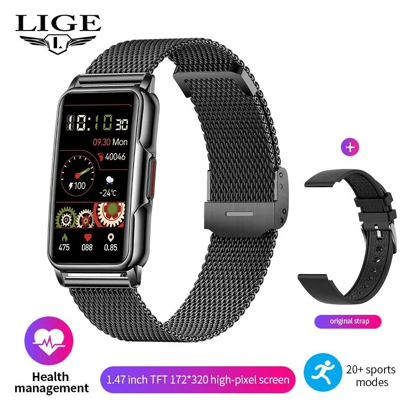 Smartwatch LIGE para Monitoramento de Fitness e Chamadas Bluetooth - Imagem 8