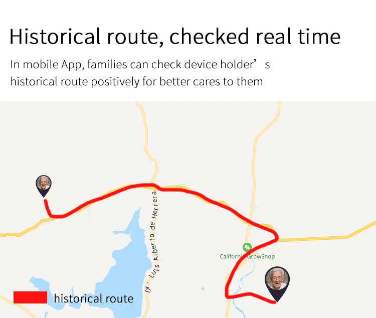 Rastreador GPS 4G com Alarme SOS e Relógio para Idosos - Imagem 5