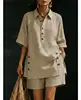 Conjunto Feminino de Camisa e Shorts para Uso Casual no Verão - Imagem 10