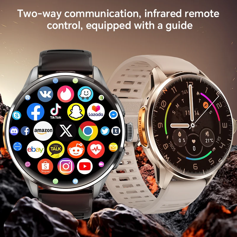 Smartwatch H100 com Cartão SIM para Chamadas e Monitoramento de Saúde - Imagem 5