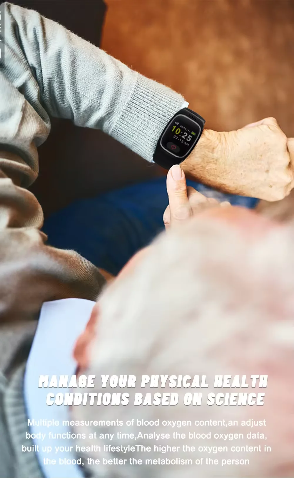Smartwatch GPS para Idosos com Detecção de Queda e Botão SOS L16 - Imagem 4
