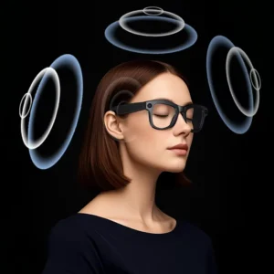Óculos Inteligentes com Câmera HD, IA Integrada e Tradução