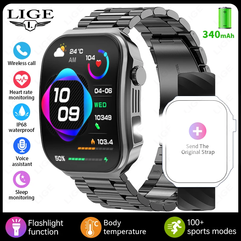 Smartwatch LIGE BWU15 com Monitor de Saúde e Chamadas Bluetooth - Imagem 7