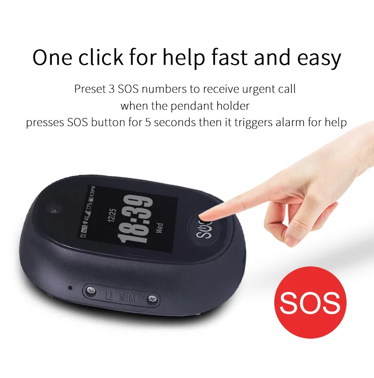 Rastreador GPS 4G com Alarme SOS e Relógio para Idosos - Imagem 4