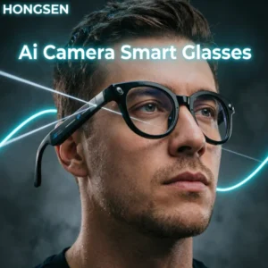 Óculos Inteligentes com IA para Tradução, Câmera e Assistente de Voz