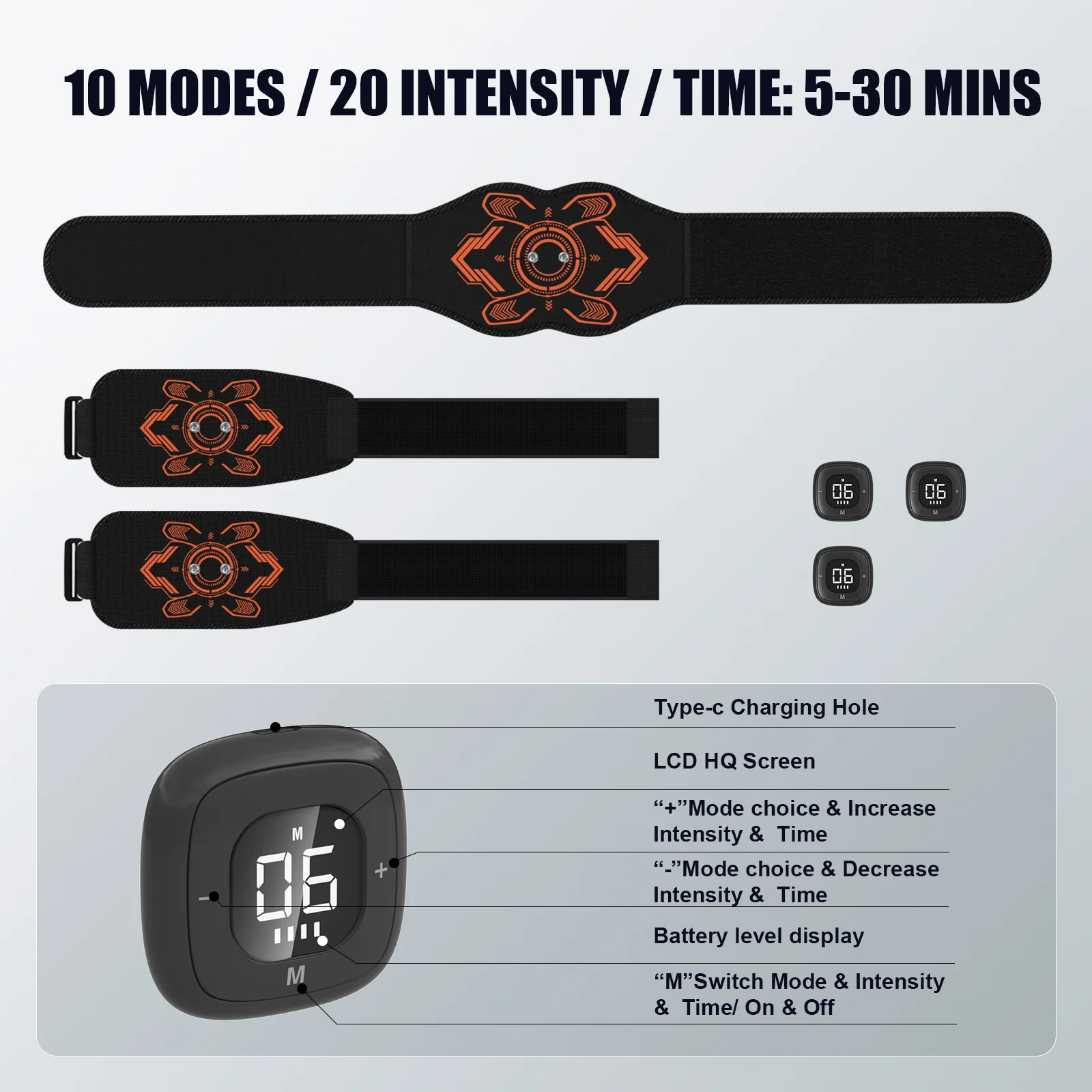 Cinta Massageadora Abdominal EMS OSITO para Tonificação Muscular - Imagem 6
