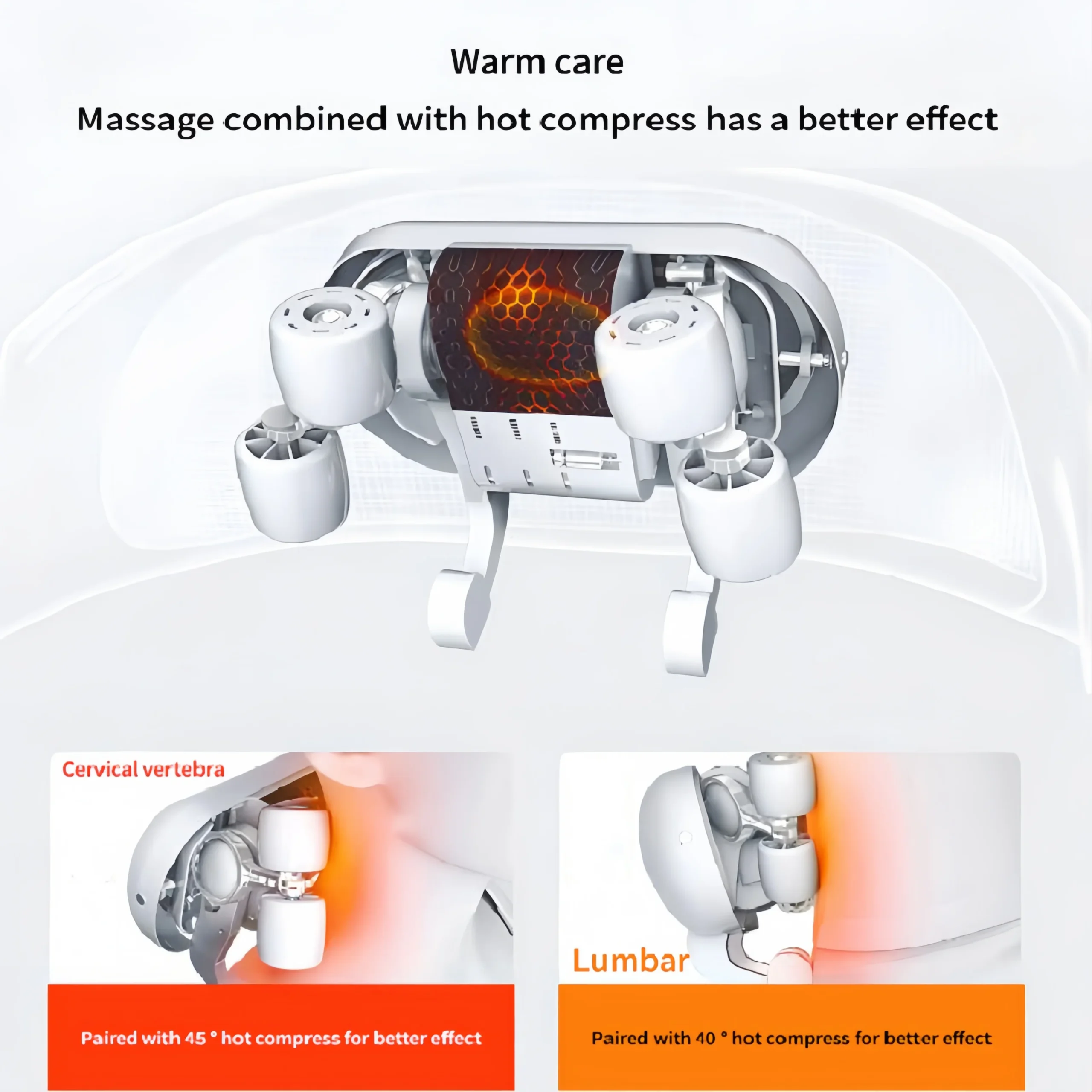 Massageador Elétrico para Pescoço e Ombros com Aquecimento - Imagem 4