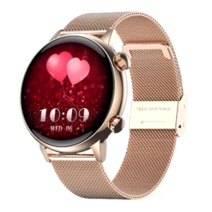 Smartwatch Feminino com Chamadas Bluetooth e Monitoramento de Saúde