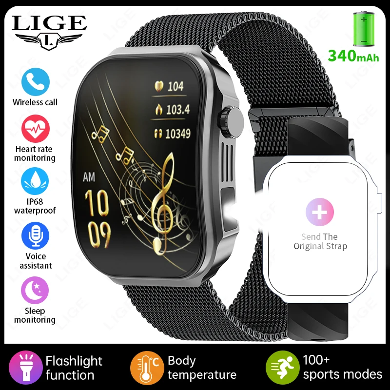 Smartwatch LIGE BWU15 com Monitor de Saúde e Chamadas Bluetooth - Imagem 8