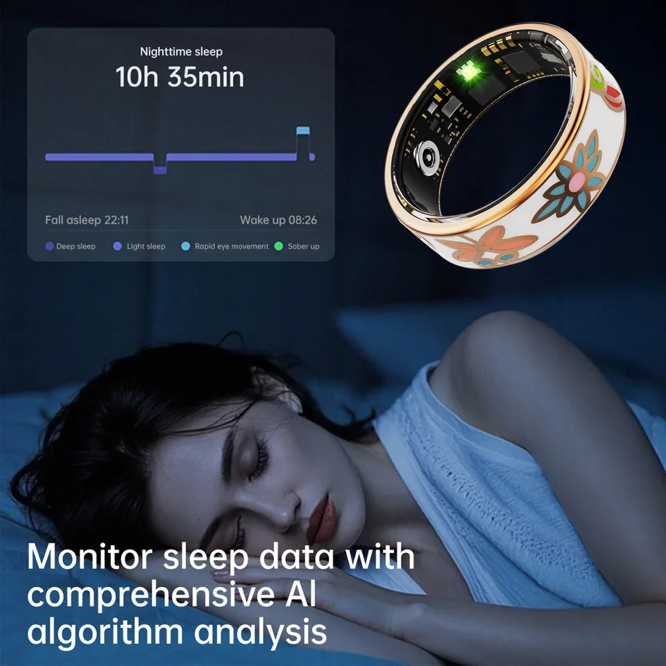 Anel Inteligente R18 para Monitoramento de Saúde e Sono - Imagem 6