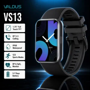Relógio Inteligente VALDUS VS13 para Monitoramento de Saúde e Esportes