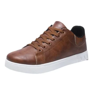 Tênis Casual Masculino em Couro PU para Conforto e Dia a Dia
