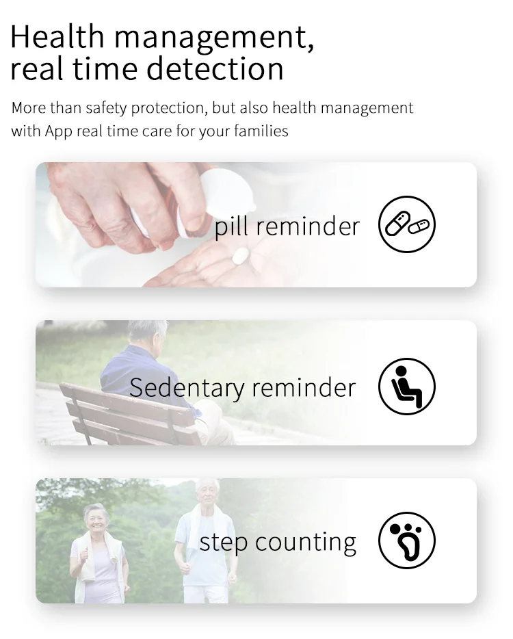 Rastreador GPS 4G com Alarme SOS e Relógio para Idosos - Imagem 6