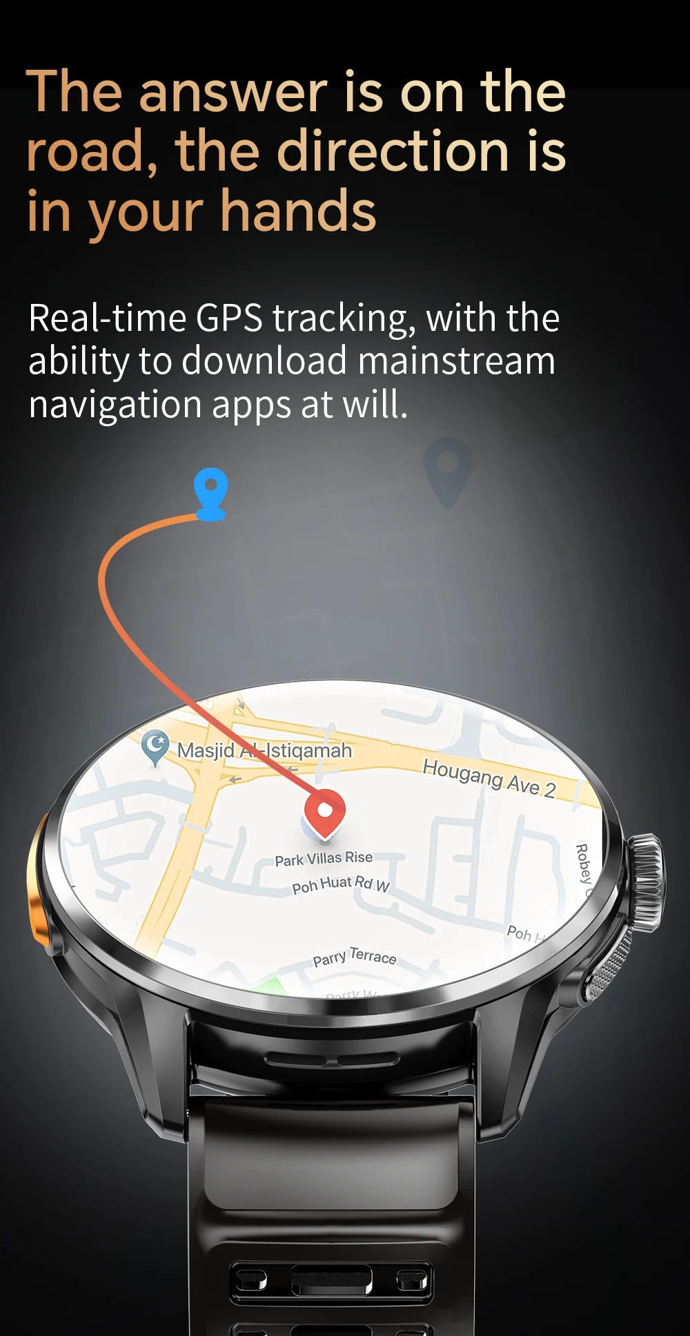 Smartwatch H100 com Conectividade 4G, GPS e Câmera Rotativa - Imagem 6