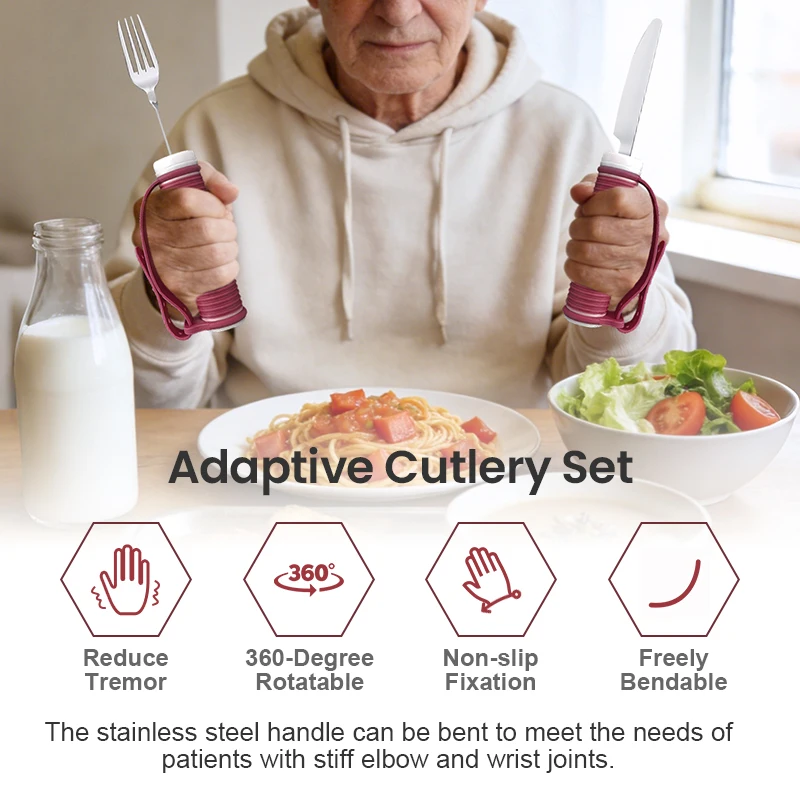 Kit de Talheres Adaptativos para Auxílio na Alimentação - Imagem 2