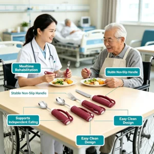Kit de Utensílios Adaptados para Alimentação e Apoio ao Parkinson