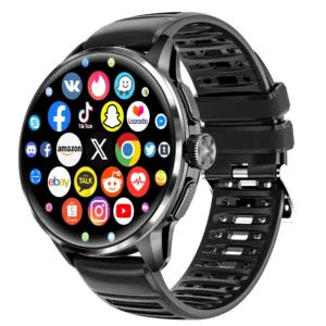 Smartwatch H100 com Cartão SIM para Chamadas e Monitoramento de Saúde