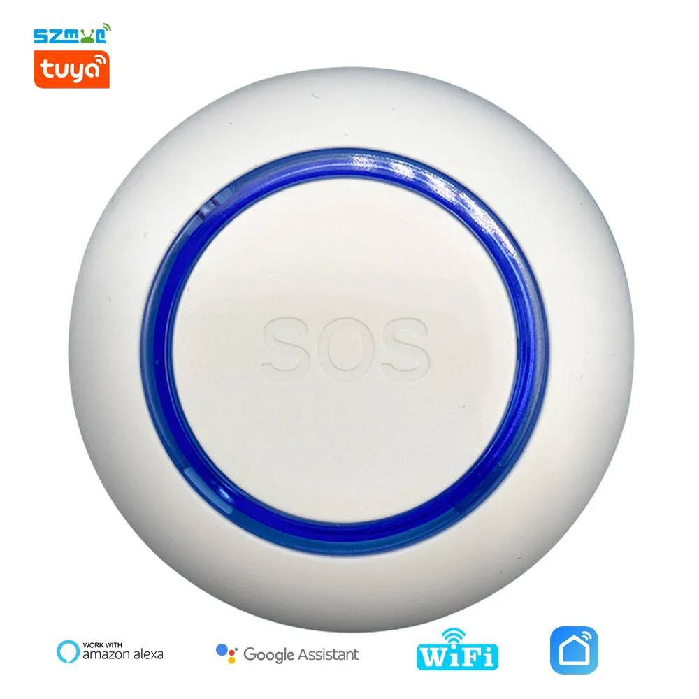 Botão de Pânico SOS Wi-Fi para Alerta de Emergência de Idosos