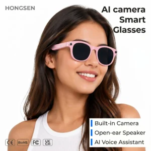 Óculos Inteligentes com Câmera para Fotos, Vídeos e Tradução