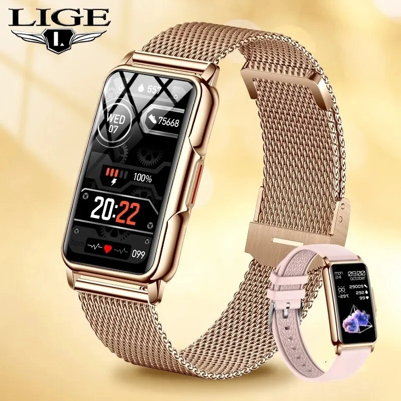 Smartwatch LIGE para Monitoramento de Fitness e Chamadas Bluetooth