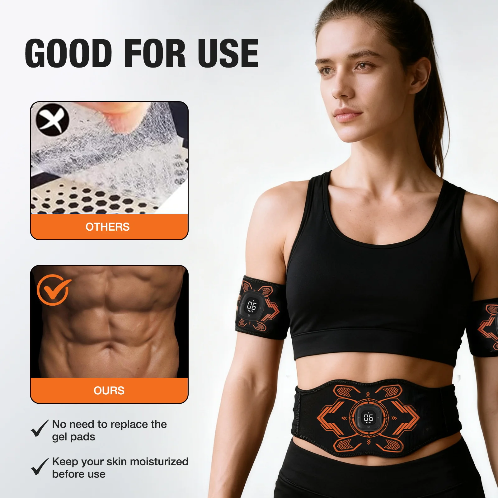 Cinta Massageadora Abdominal EMS OSITO para Tonificação Muscular - Imagem 5