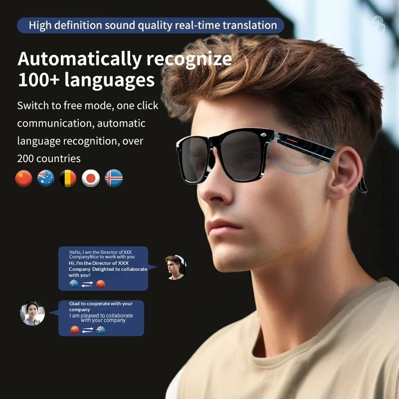 Óculos Inteligentes com Bluetooth para Música e Chamadas - Imagem 3