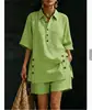 Conjunto Feminino de Camisa e Shorts para Uso Casual no Verão - Imagem 8