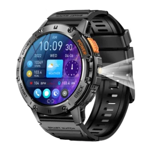 Relógio Inteligente K65 com Tela AMOLED e Chamadas Bluetooth