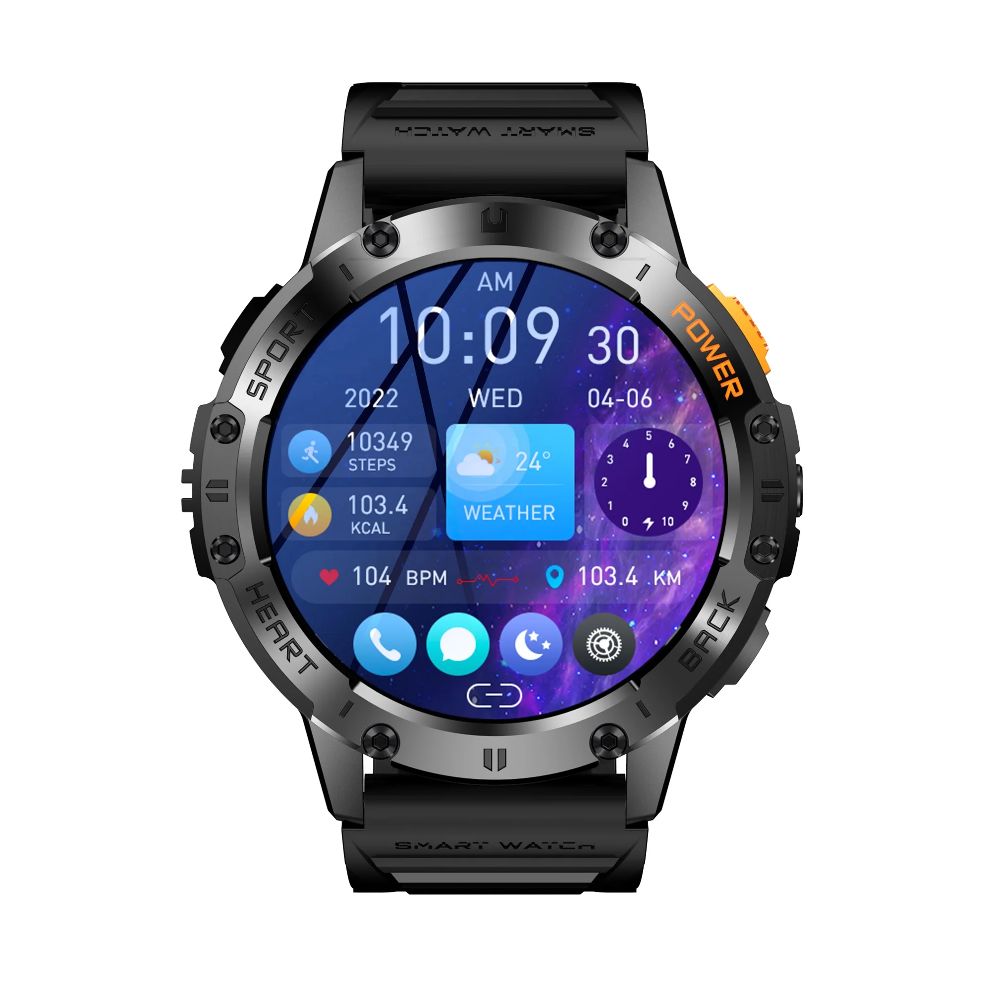 Relógio Inteligente K65 com Tela AMOLED e Chamadas Bluetooth - Imagem 2