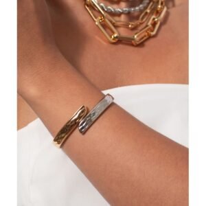 BRACELETE FEMININO ORGÂNICO DOIS BANHOS (018810)