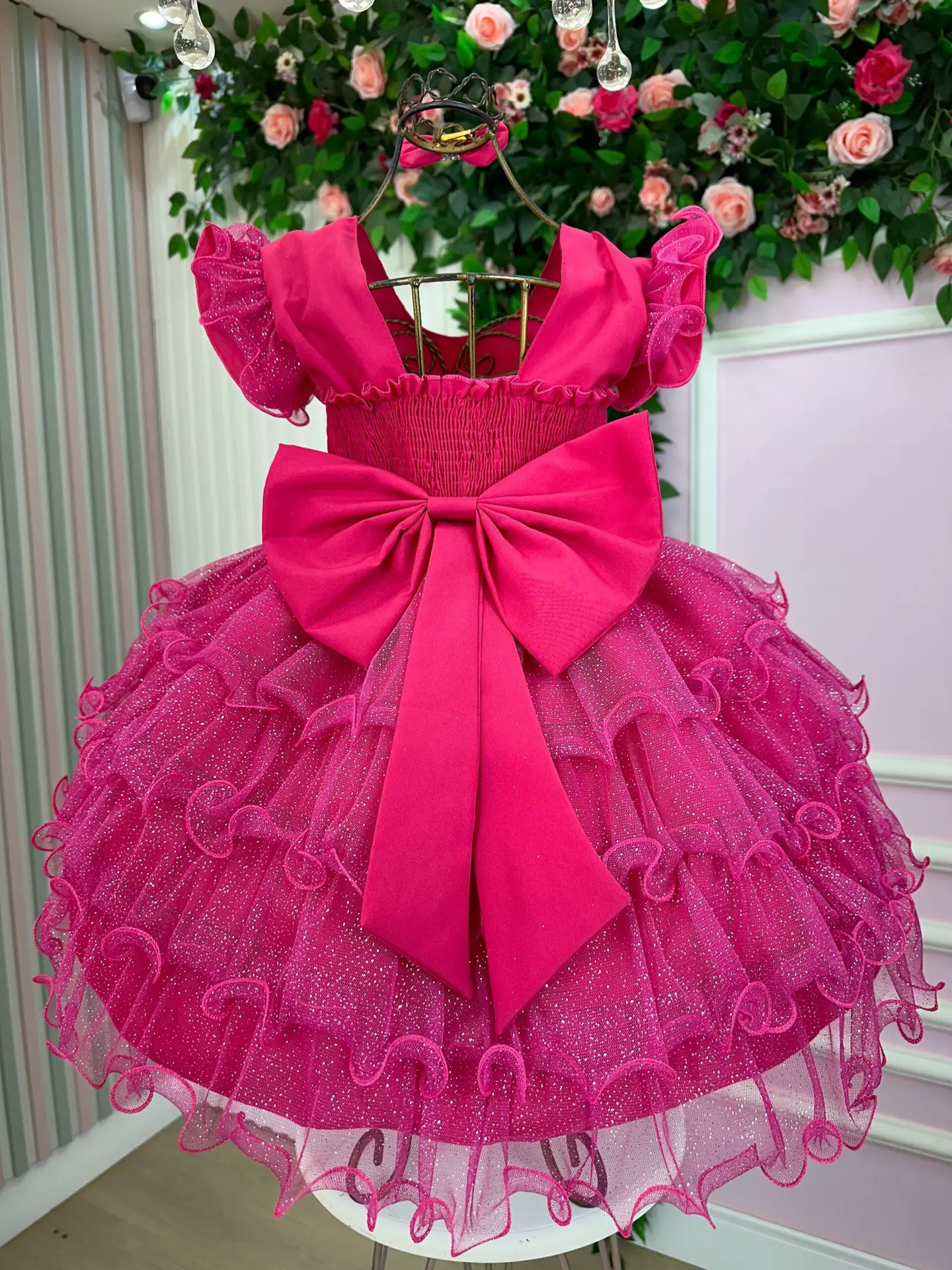 Vestido Ysa Kids Belinda Pink - Imagem 3