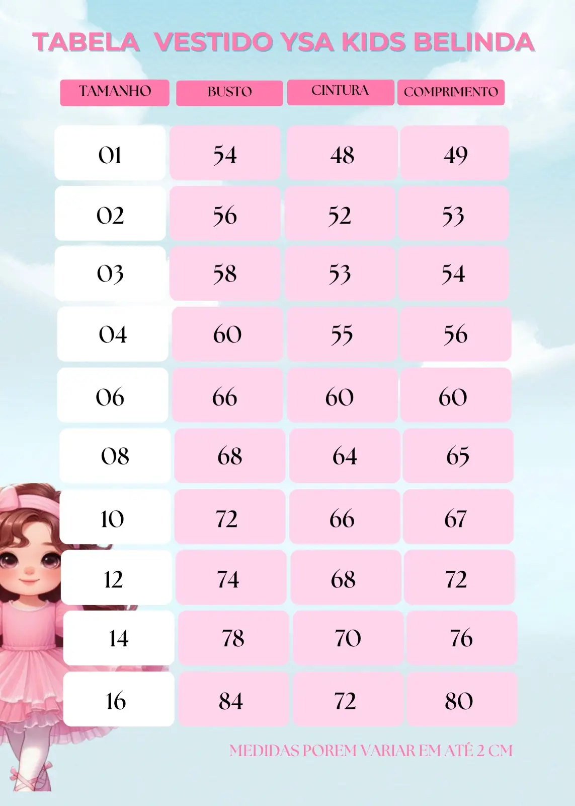 Vestido Ysa Kids Belinda Pink - Imagem 6