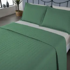 Kit Cobre Leito Matelado Copacabana 3 Peças Casal 100% Poliéster Micropercal 300