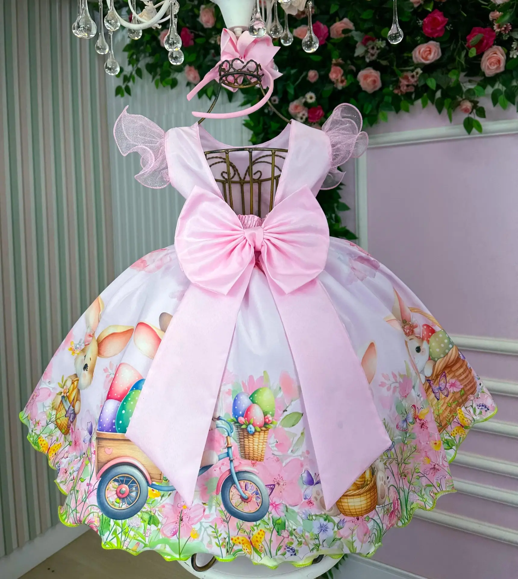Vestido Marie Coelhinho Rosa Bebe - Imagem 7