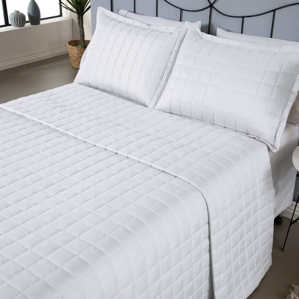 Kit Cobre Leito Matelado Dupla Face Soft 3 Peças Casal 100% Poliéster - Branco