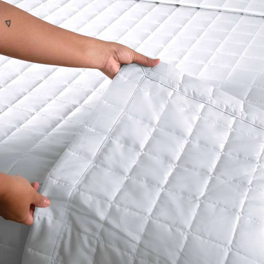 Kit Cobre Leito Matelado Dupla Face Soft 3 Peças Casal 100% Poliéster - Branco - Imagem 2
