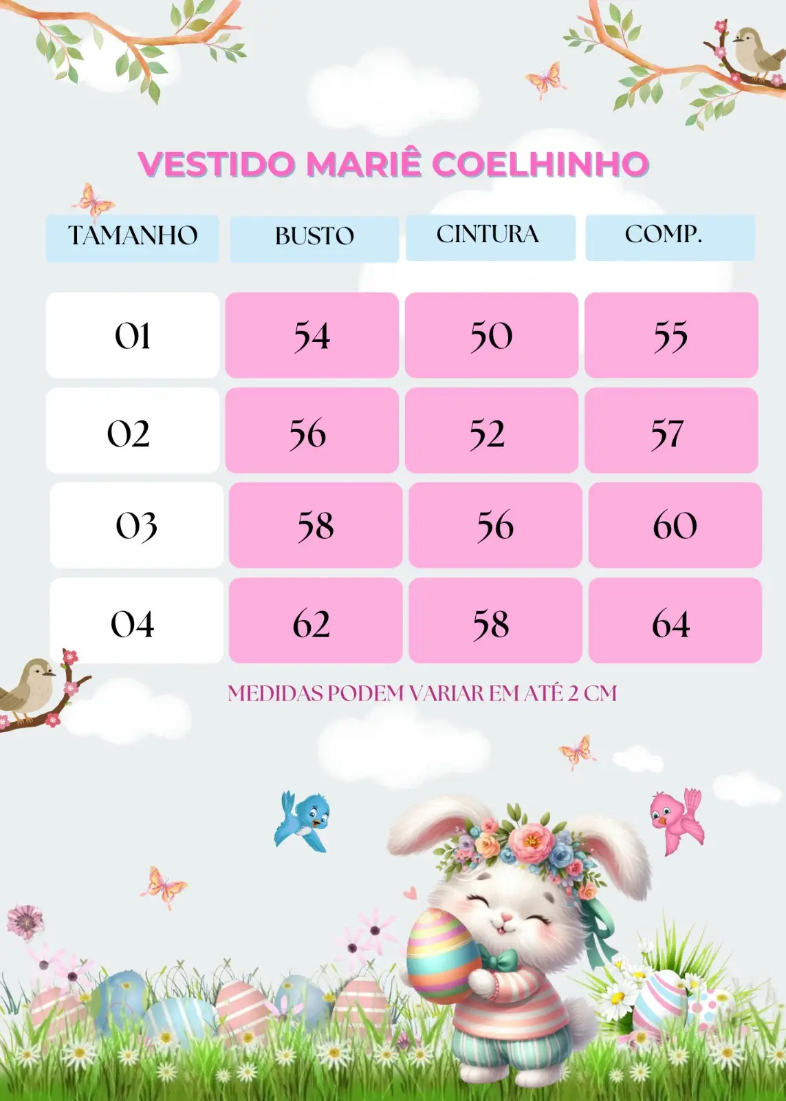 Vestido Marie Coelhinho Rosa Bebe - Imagem 8