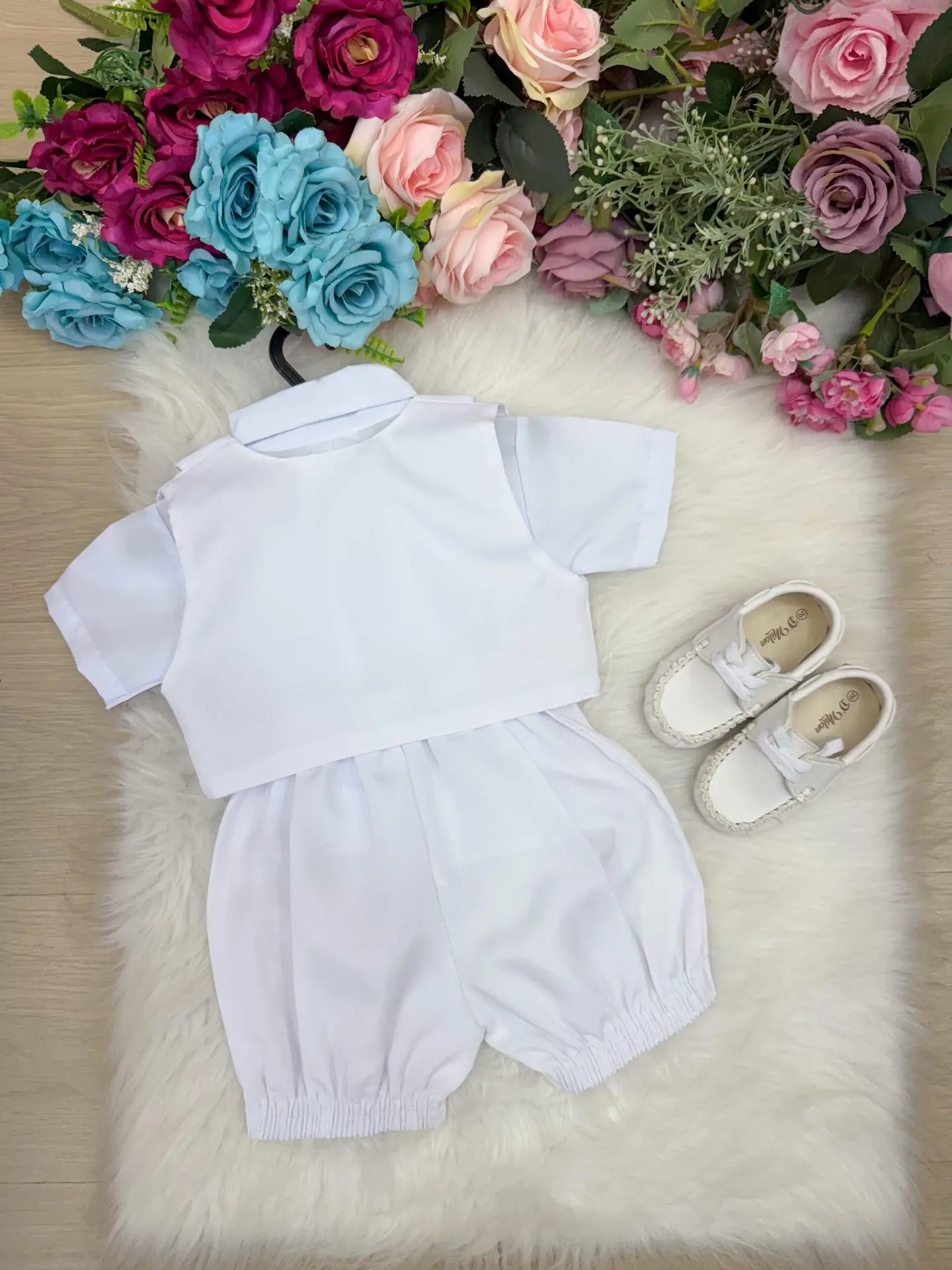 Conjunto Social Miss Cherry Matias Shorts Branco - Imagem 2