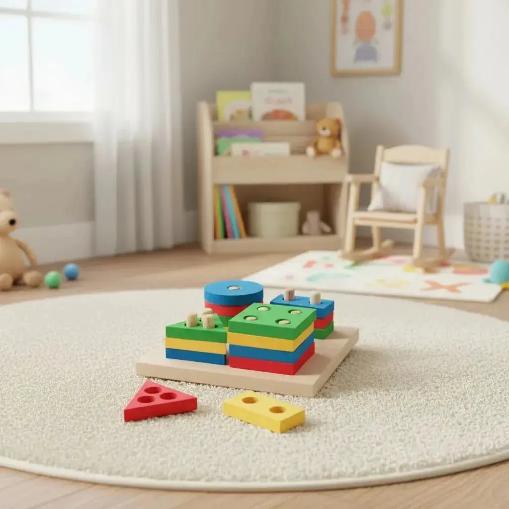Formas Geométricas Brinquedo Educativo Infantil em Madeira e EVA Pedagógico - Imagem 3